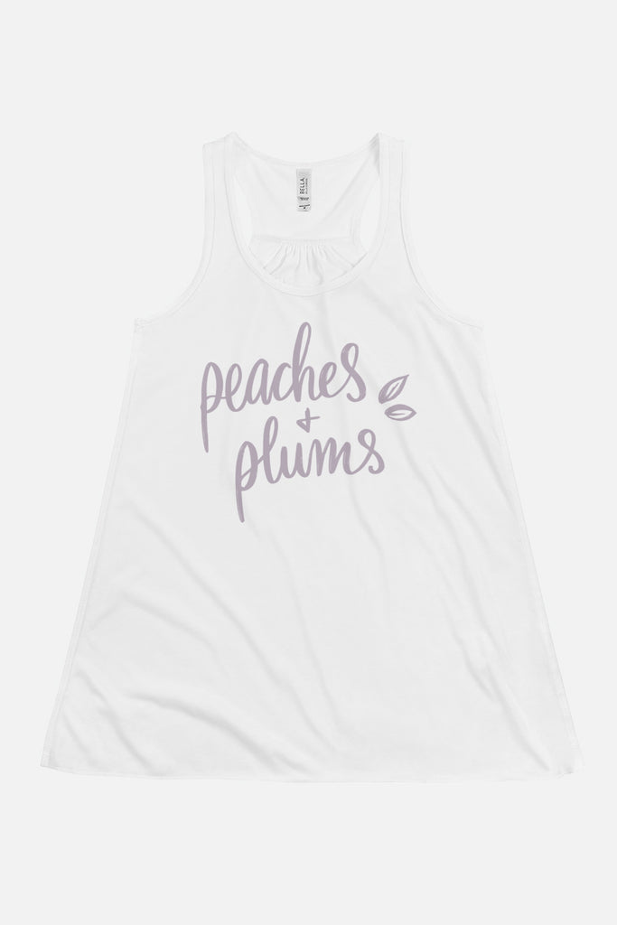 Peaches + Plums Fitted Flowy Racerback Tank