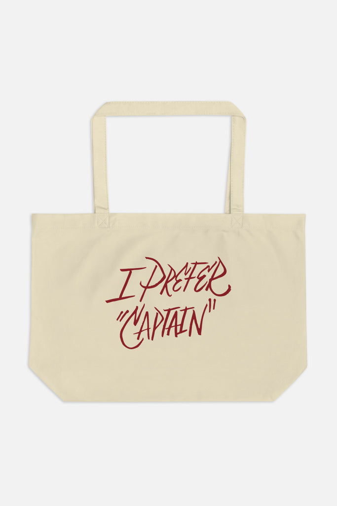 I Prefer "Captain" Large Eco Tote