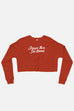 Stronger Than She Knows Fitted Crop Sweatshirt