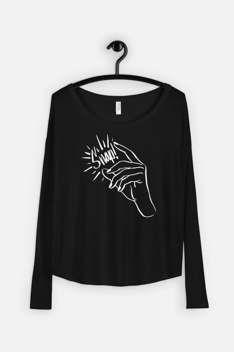 Snap! Fitted Long Sleeve Tee