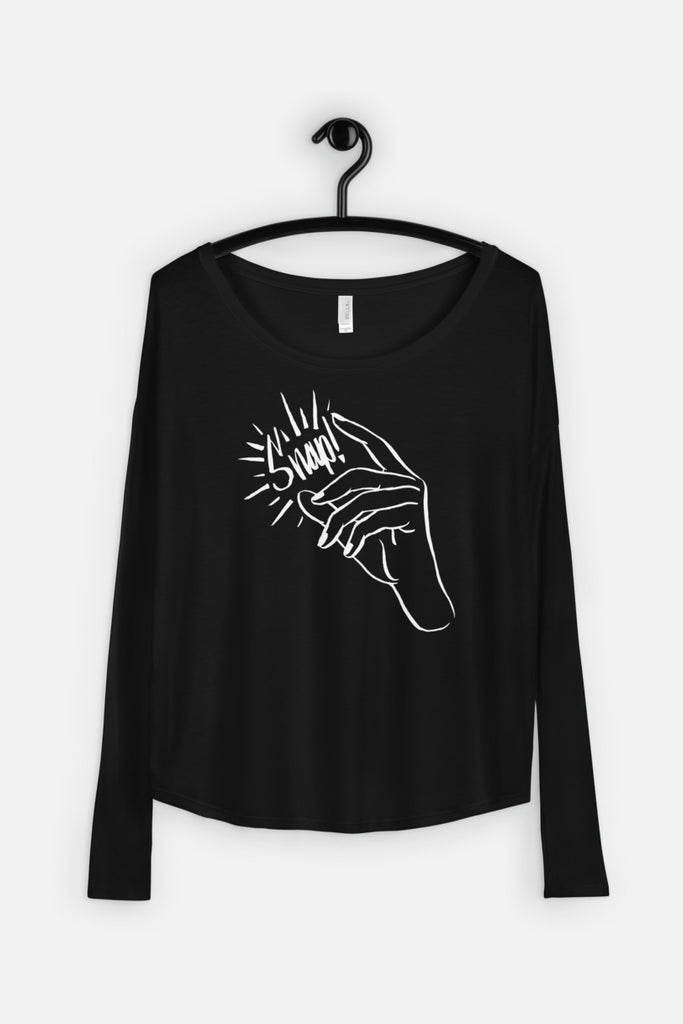 Snap! Fitted Long Sleeve Tee