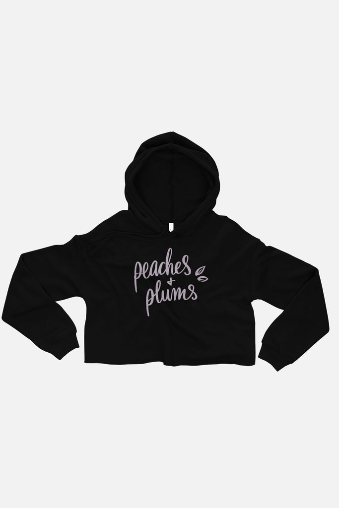Peaches + Plums Fitted Crop Hoodie