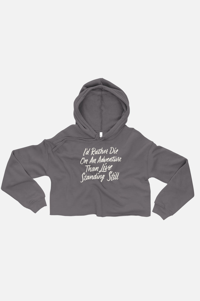 I'd Rather Die on an Adventure Crop Hoodie | V.E. Schwab Official Collection