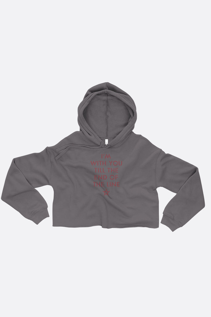 End of the Line Crop Hoodie