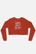 Punch Holes in the Sky Fitted Crop Sweatshirt