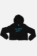 Get Ready, Ladies Fitted Crop Hoodie