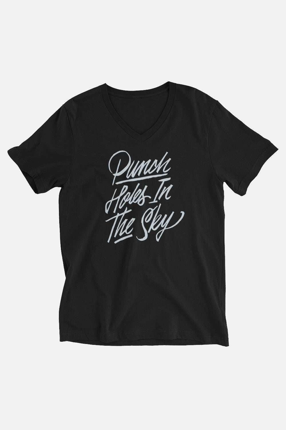 Punch Holes in the Sky Unisex V-Neck T-Shirt