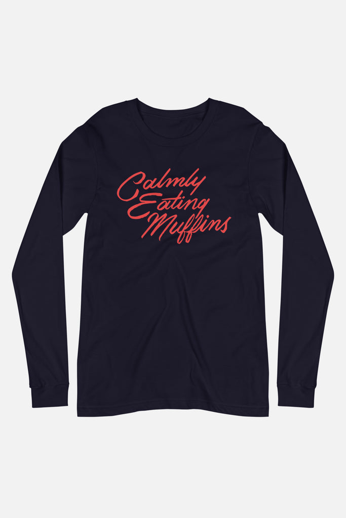 Calmly Eating Muffins Unisex Long Sleeve Tee | The Importance of Being Earnest