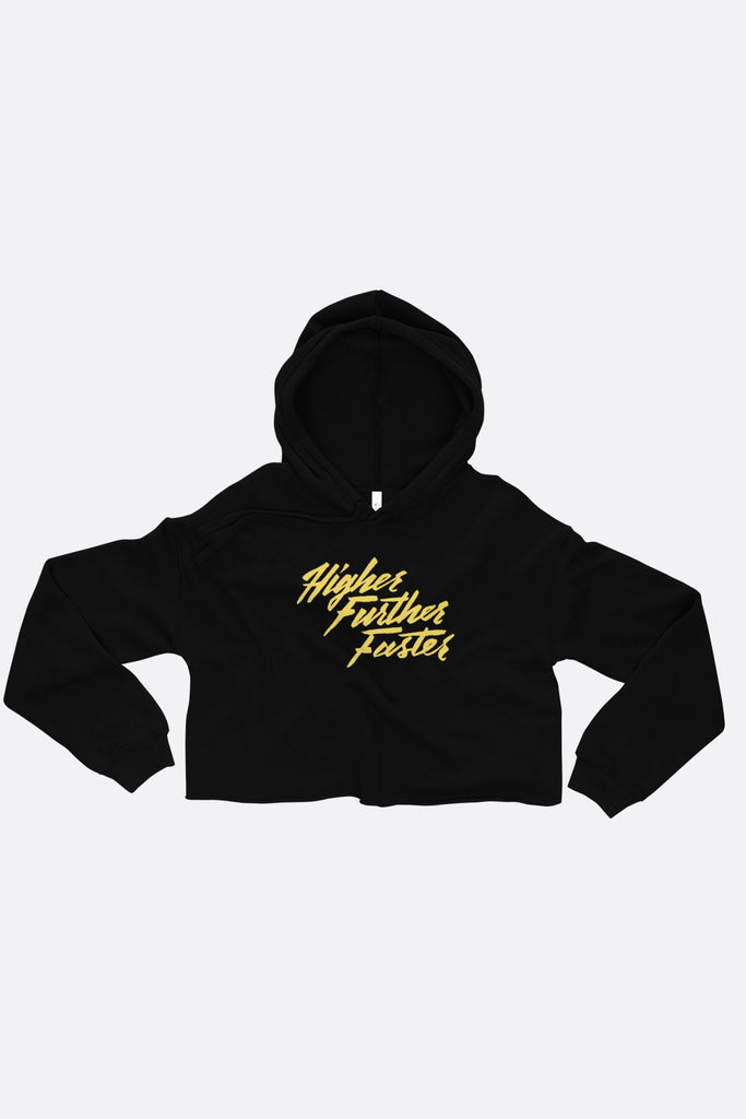 Higher Further Faster Crop Hoodie