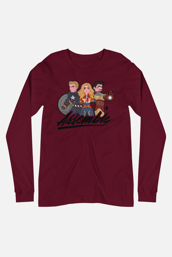 Assemble Unisex Long Sleeve Tee | Butternut Gouache x Jordandene