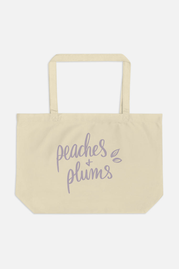 Peaches + Plums Large Eco Tote