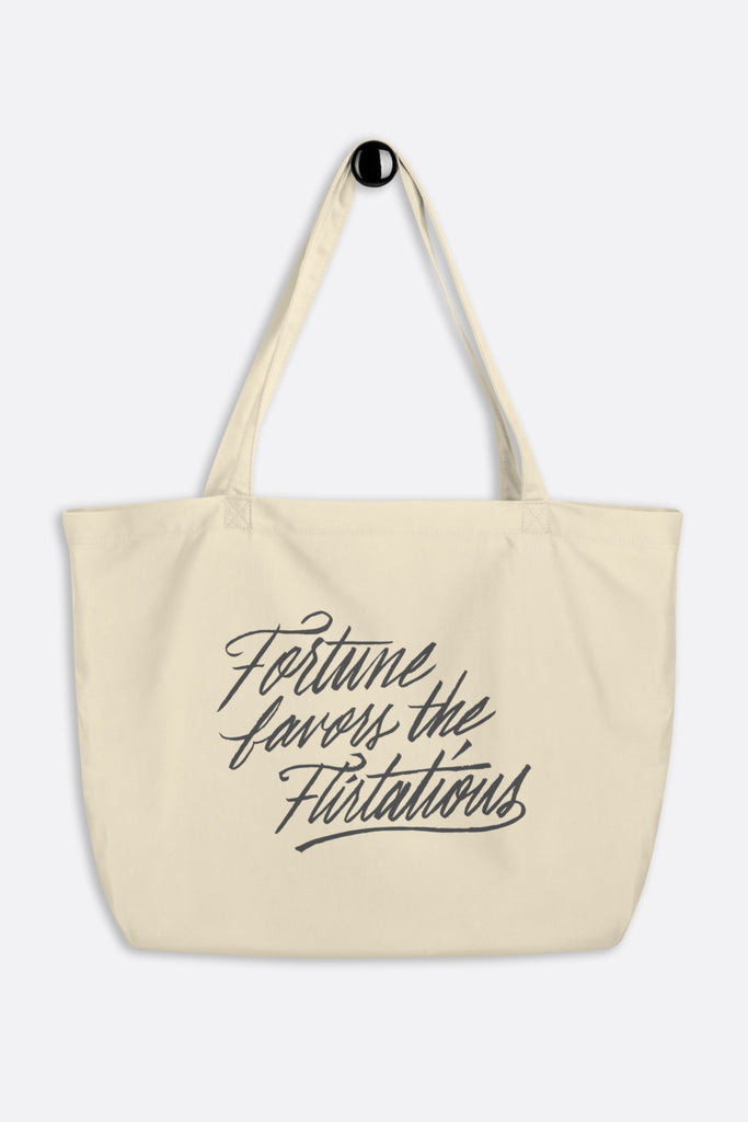 Fortune Favors the Flirtatious Large Eco Tote Bag | Mackenzi Lee