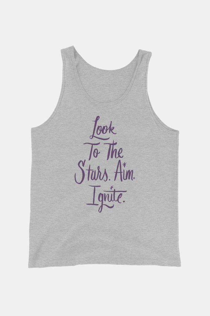 Geekerella Unisex Tank Top | Look to the Stars. Aim. Ignite.