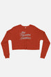 Seek Hazardous Adventures Fitted Crop Sweatshirt | The Three Musketeers