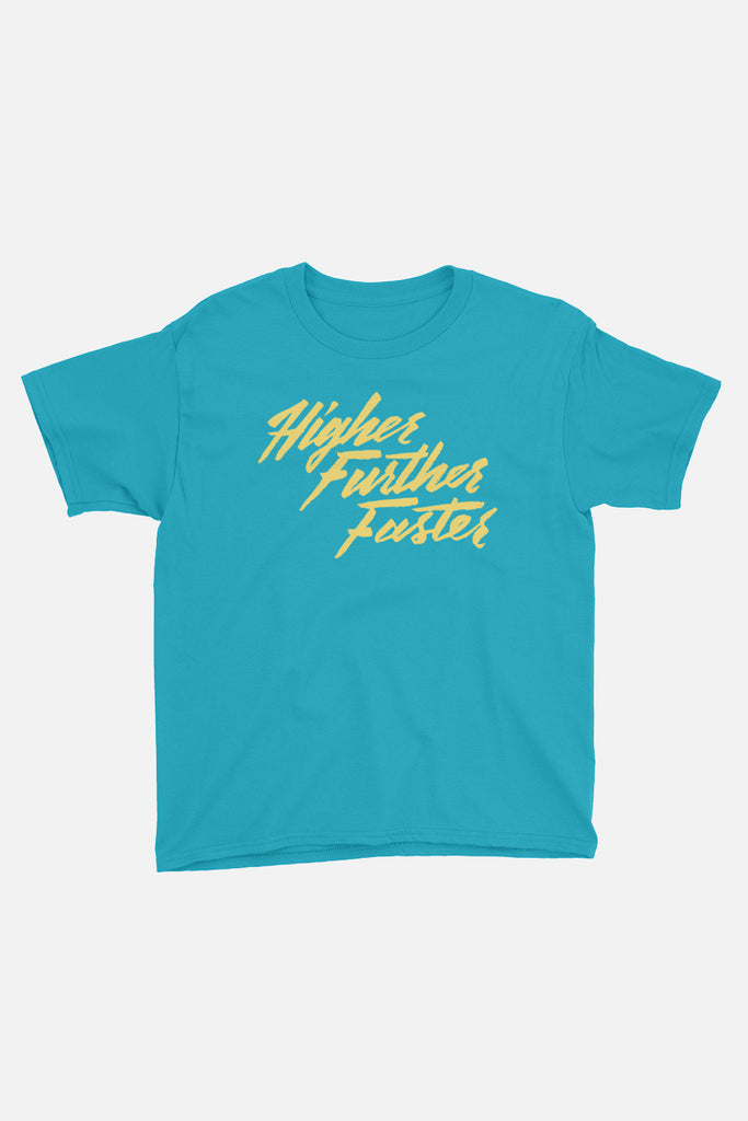 Higher Further Faster Kids T-Shirt