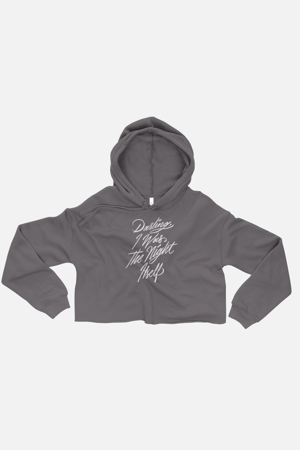 Darling, I Was the Night Itself Fitted Crop Hoodie | The Invisible Life of Addie LaRue