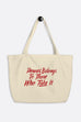 Power Belongs Large Eco Tote Bag | V.E. Schwab Official Collection