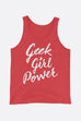 Geek Girl Power Unisex Tank Top