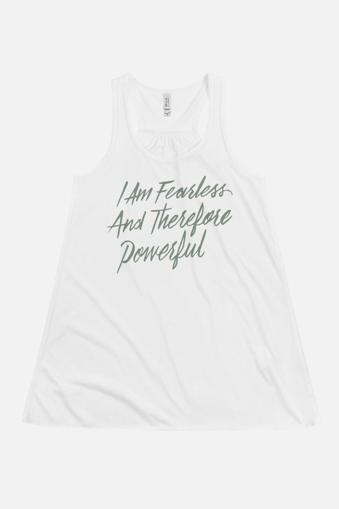 I Am Fearless and Therefore Powerful Flowy Racerback Tank | Frankenstein