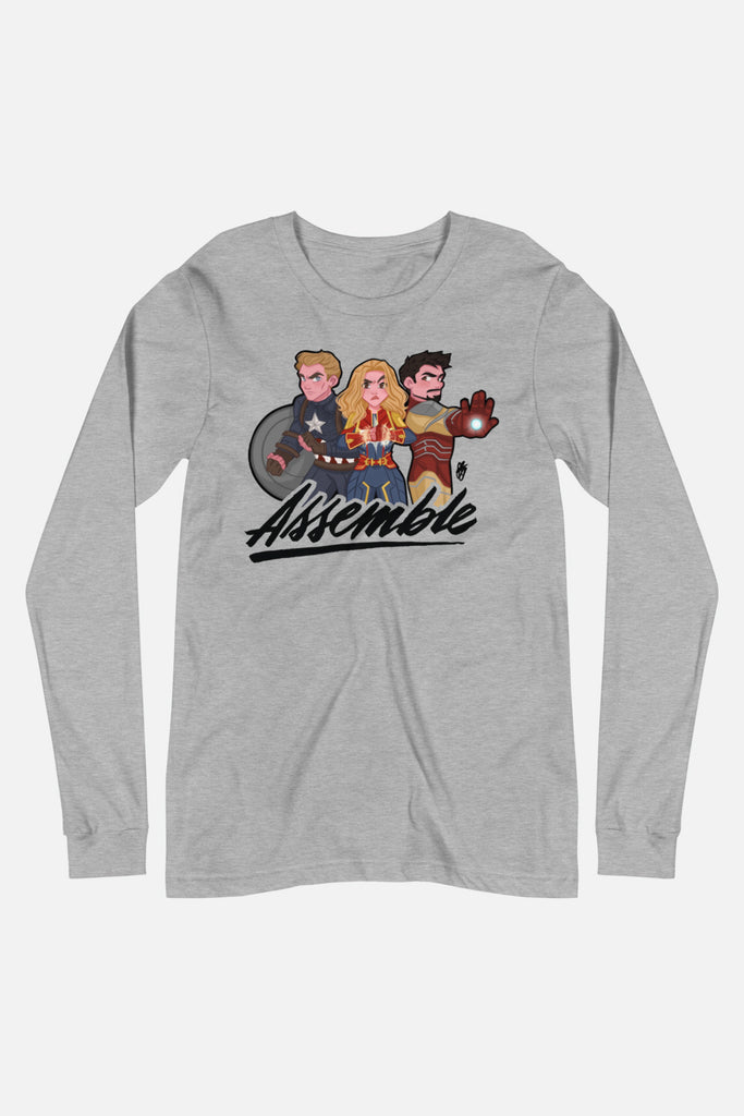 Assemble Unisex Long Sleeve Tee | Butternut Gouache x Jordandene