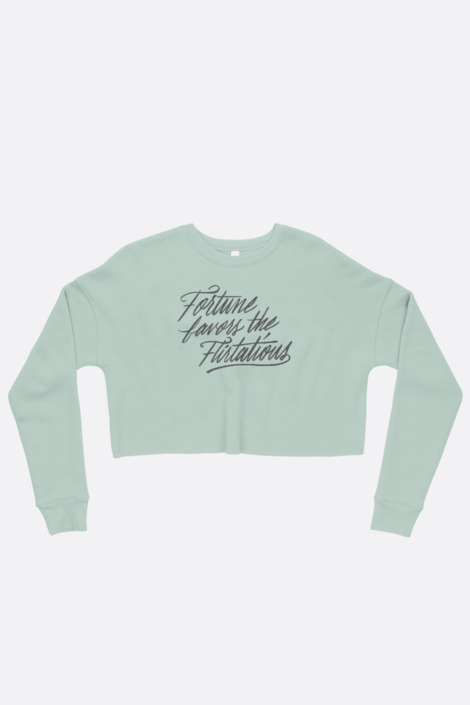 Fortune Favors the Flirtatious Crop Sweatshirt | Mackenzi Lee