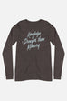 Knowledge is Stronger Unisex Long Sleeve Tee | Dracula