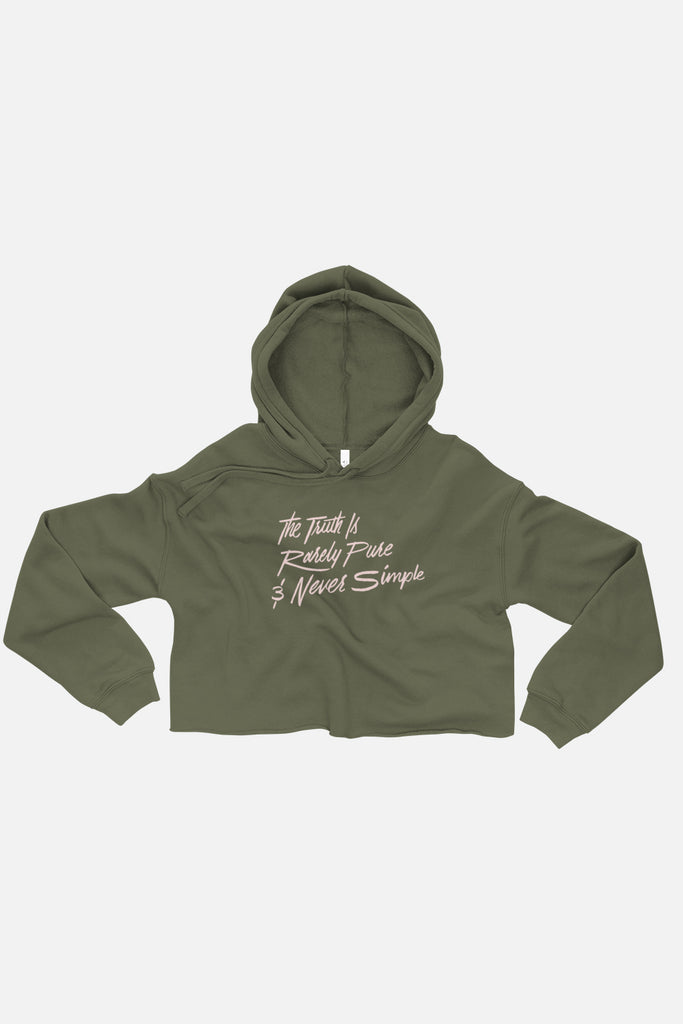 The Truth is Rarely Pure Fitted Crop Hoodie | The Importance of Being Earnest