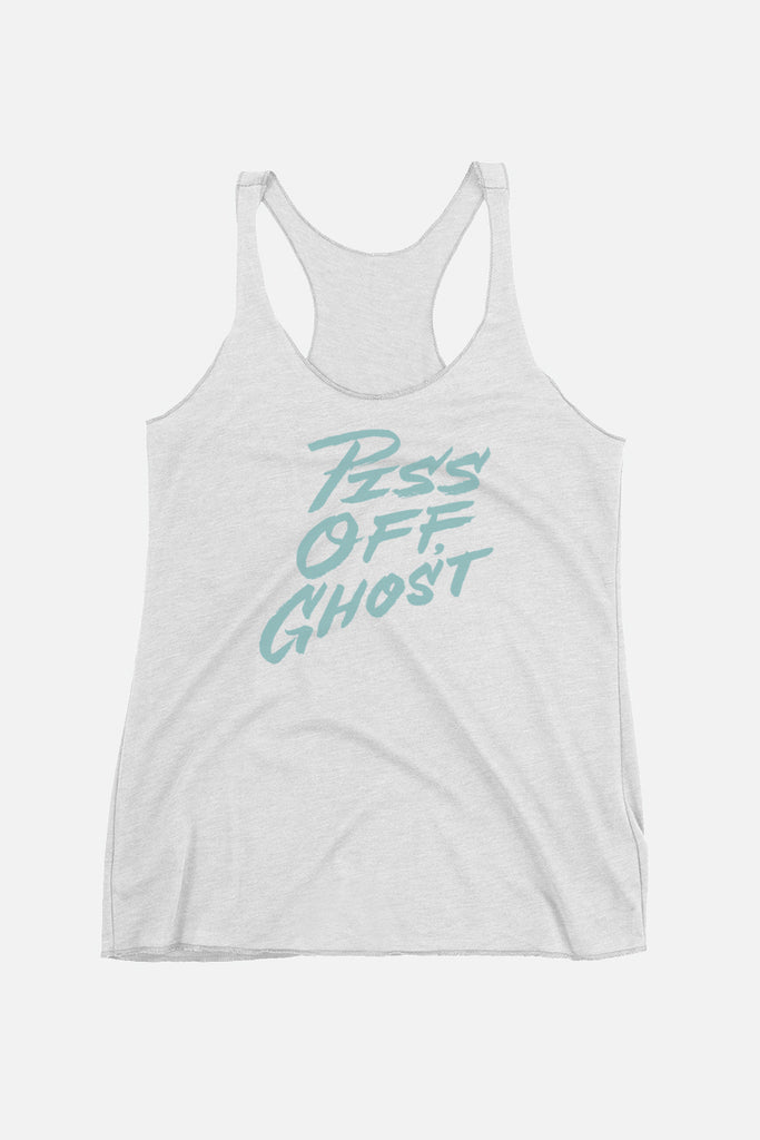 Piss Off Ghost Fitted Racerback Tank