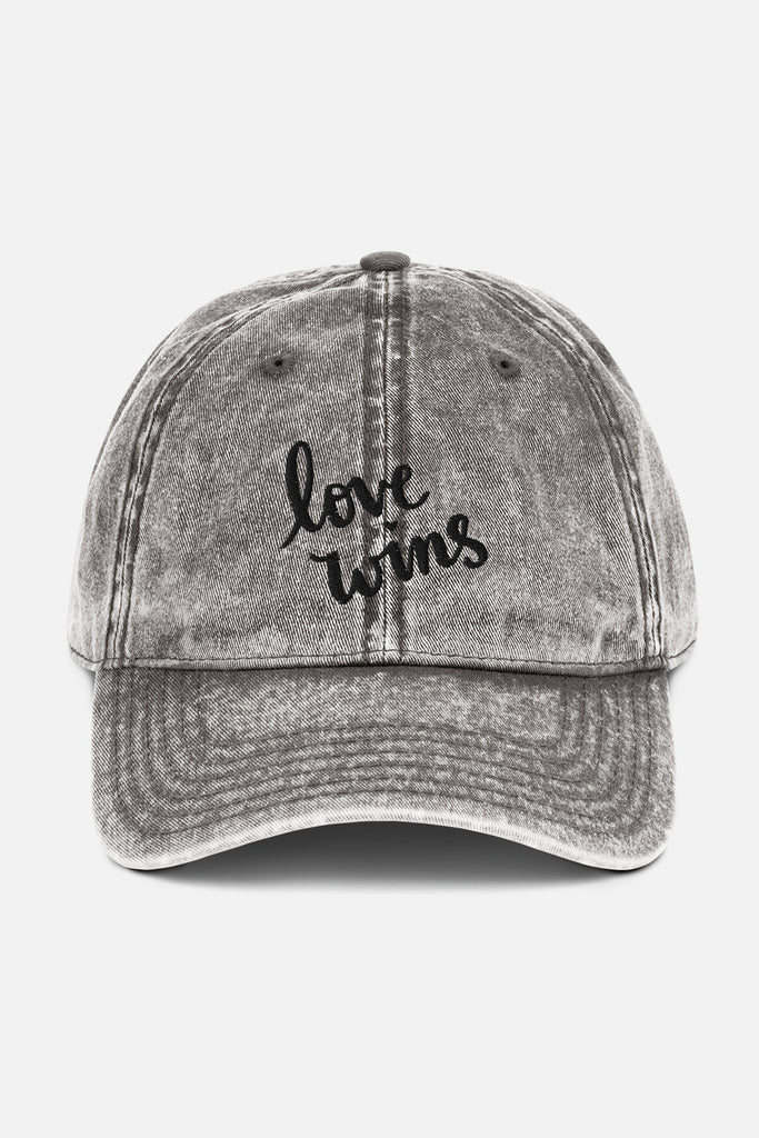 Love Wins Vintage Cap