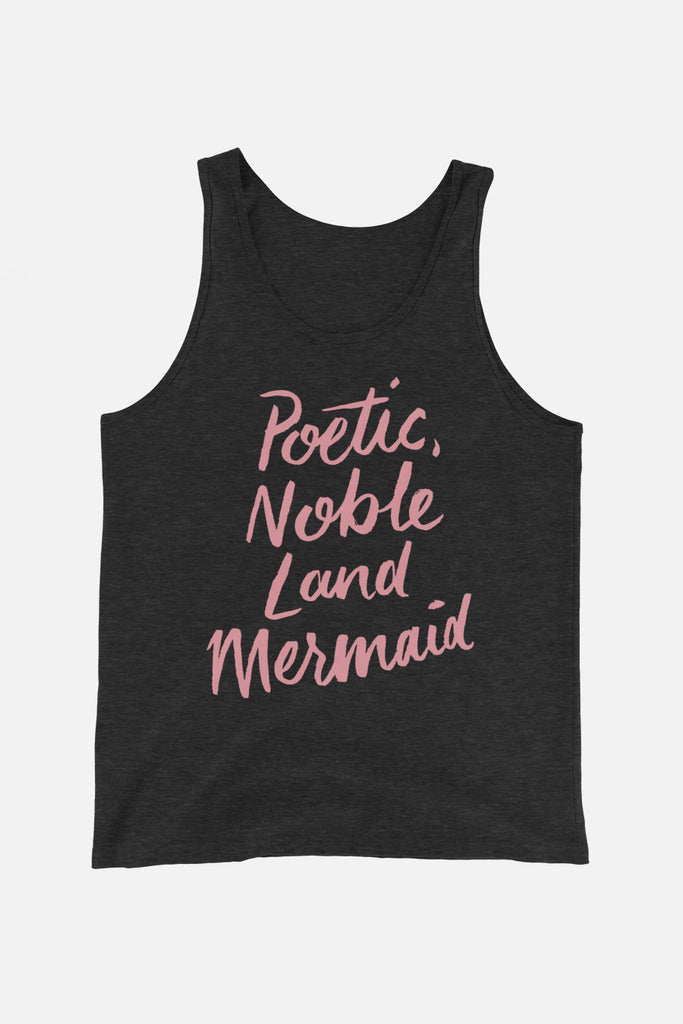 Poetic, Noble Land Mermaid Unisex Tank Top