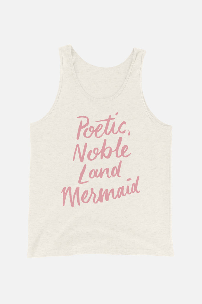 Poetic, Noble Land Mermaid Unisex Tank Top