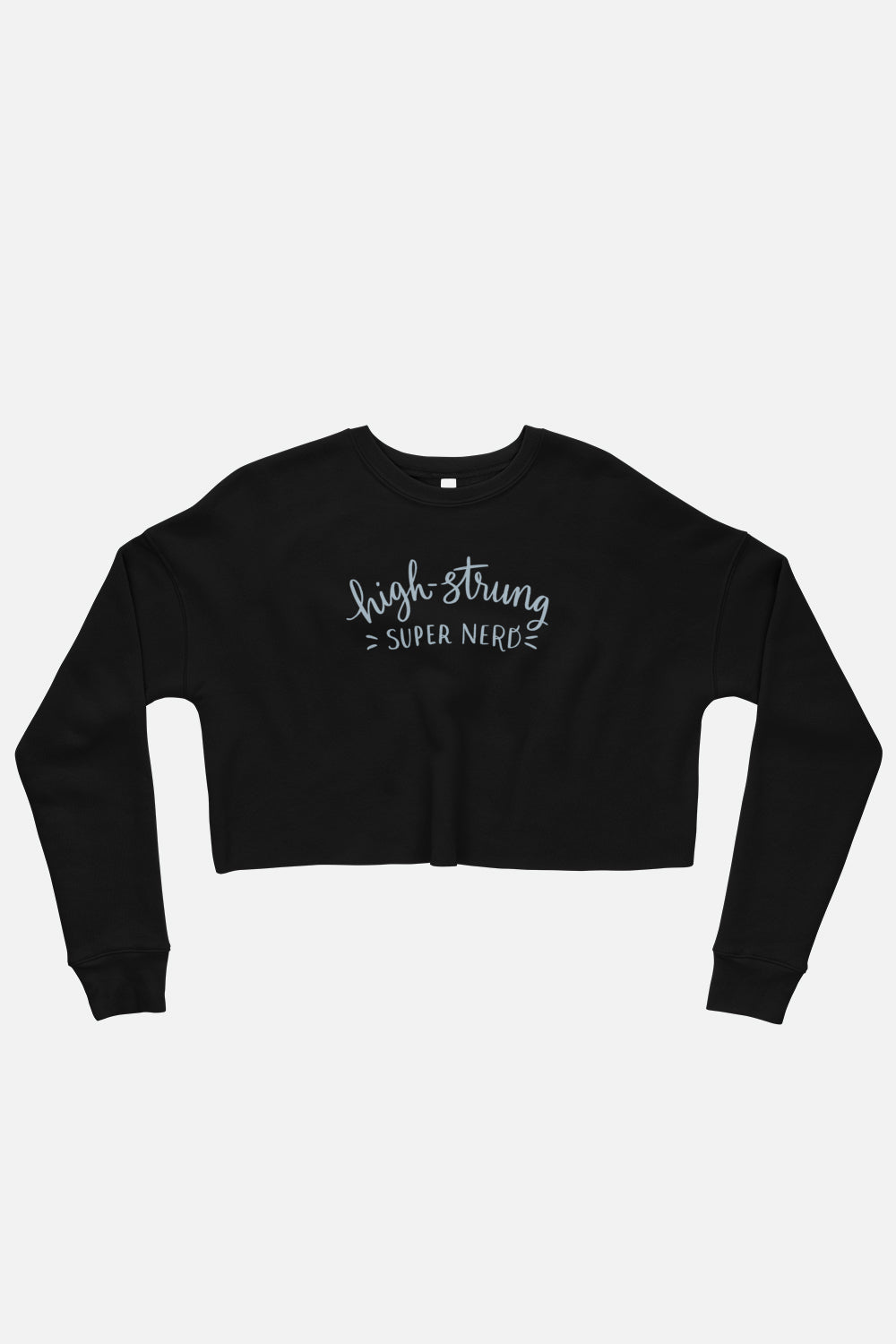 High-Strung Super Nerd Fitted Crop Sweatshirt
