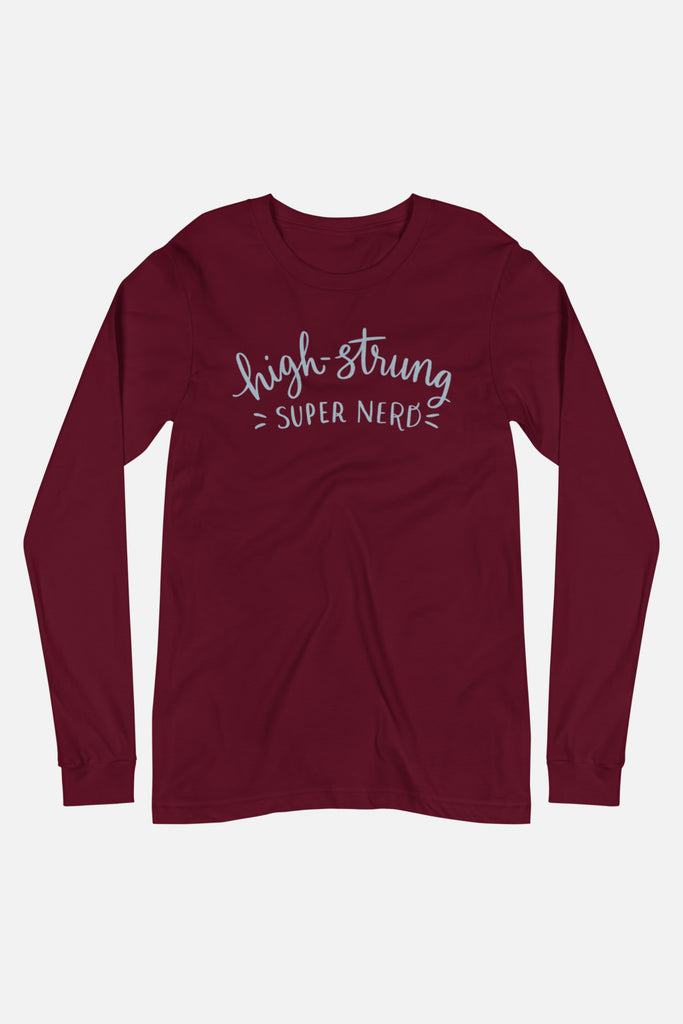 High-Strung Super Nerd Unisex Long Sleeve Tee
