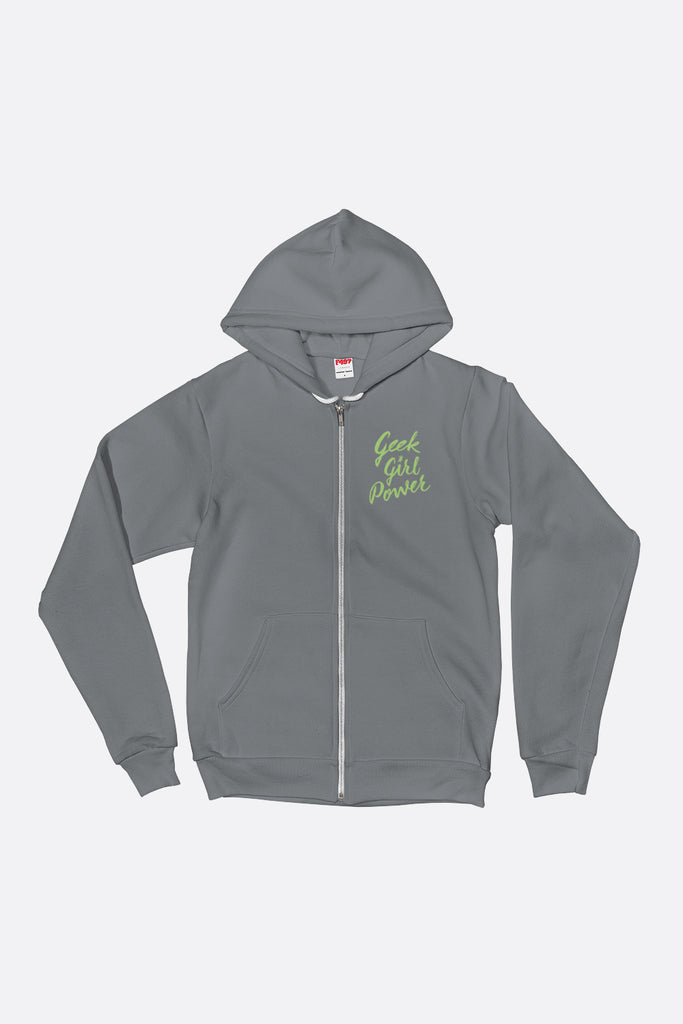 Geek Girl Power Zip Up Hoodie