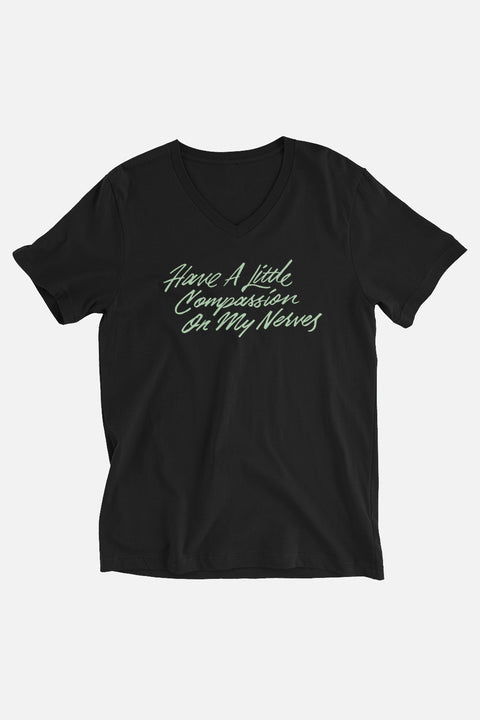 My Nerves! Unisex V-Neck T-Shirt | Pride and Prejudice