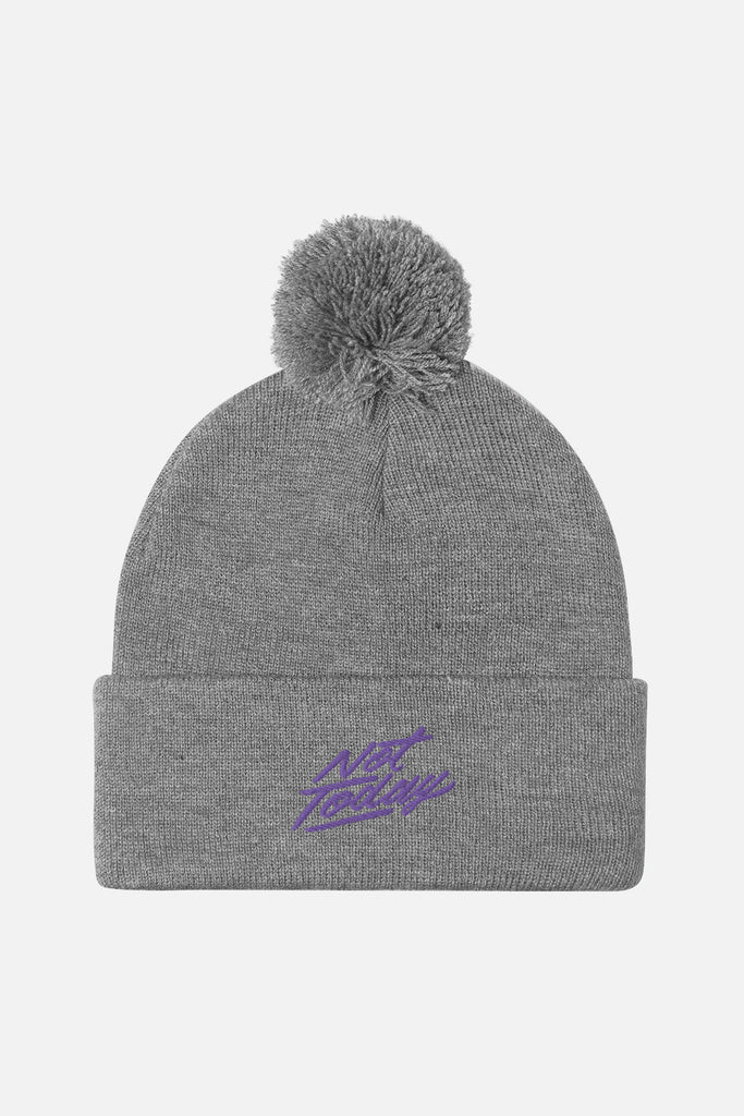Not Today Pom-Pom Beanie