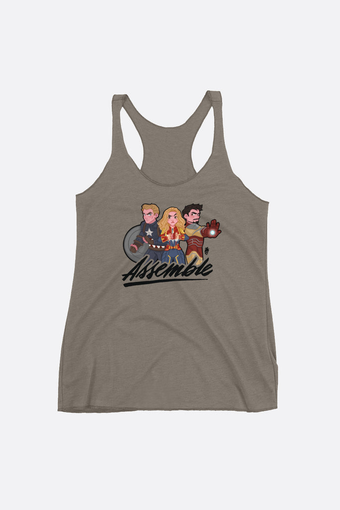 Assemble Women's Racerback Tank  | Butternut Gouache x Jordandene