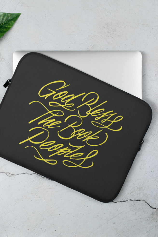 God Bless the Book People Laptop Sleeve | Mackenzi Lee - 13 or 15 inch