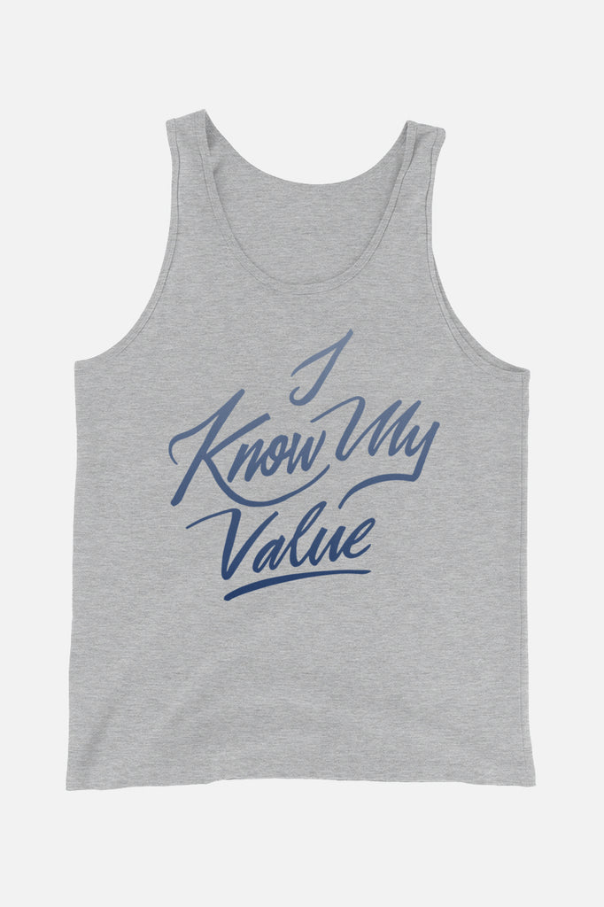 I Know My Value Unisex Tank Top