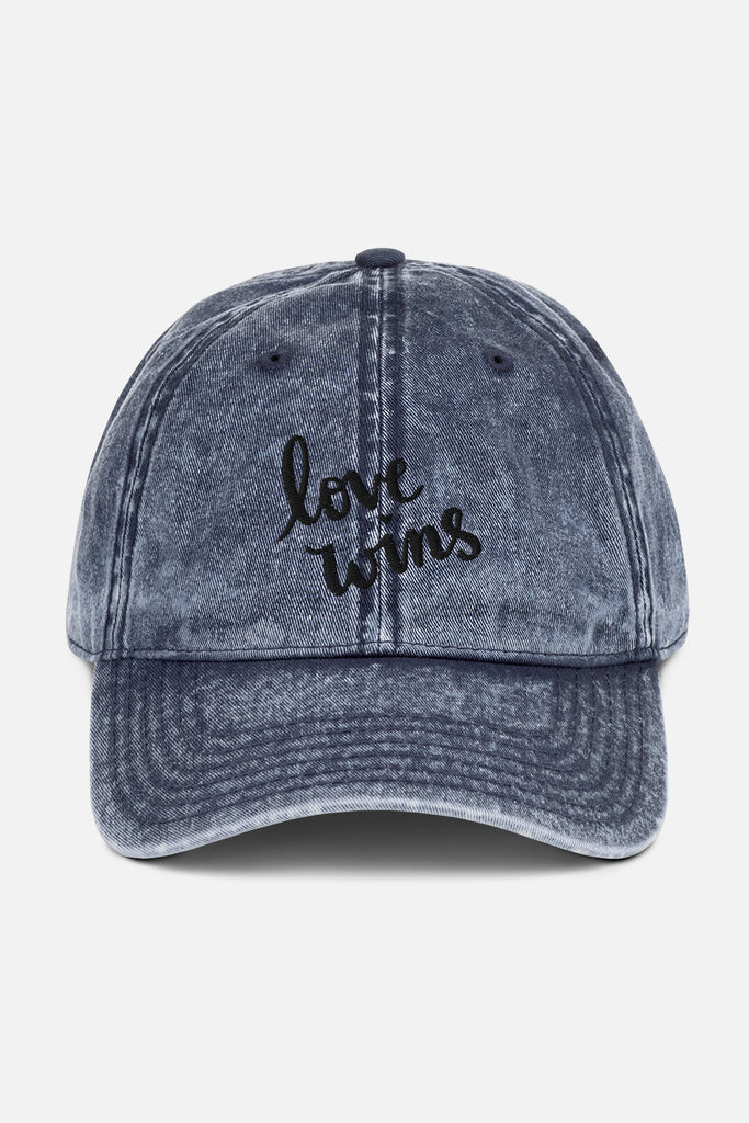 Love Wins Vintage Cap