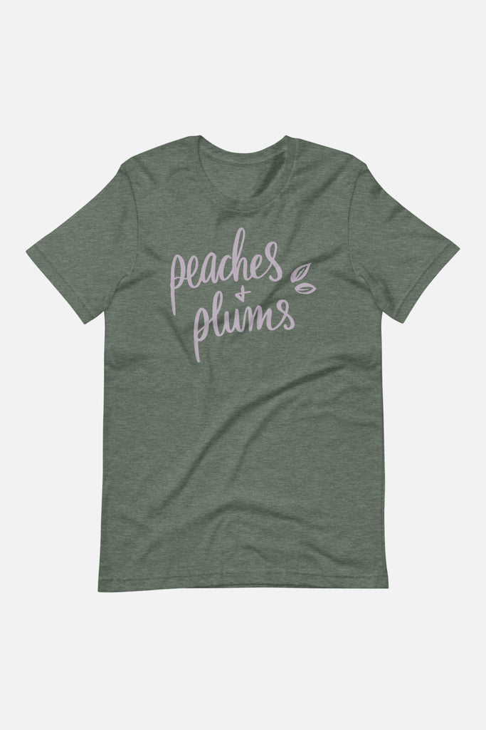 Peaches + Plums Unisex Wide Neck Tee
