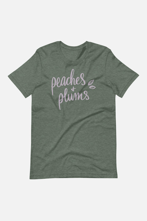 Peaches + Plums Unisex Wide Neck Tee