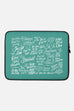 Jordandené Laptop Sleeve | Teal - 13 or 15 inch