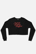 Calmly Eating Muffins Fitted Crop Sweatshirt | The Importance of Being Earnest