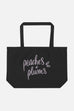Peaches + Plums Large Eco Tote