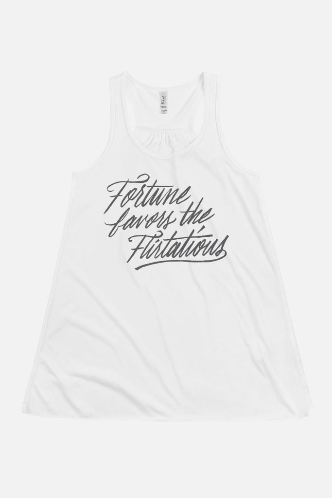 Fortune Favors the Flirtatious Flowy Racerback Tank