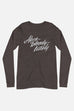 Abso-bloody-lutely Long Sleeve Fitted Crew | Mackenzi Lee