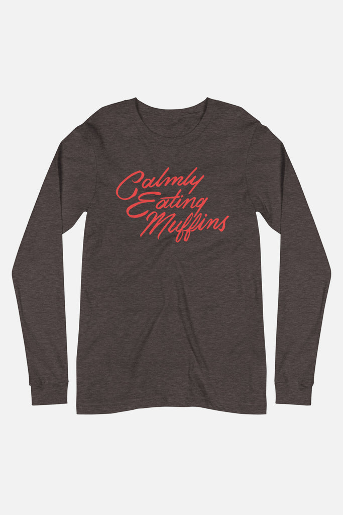 Calmly Eating Muffins Unisex Long Sleeve Tee | The Importance of Being Earnest