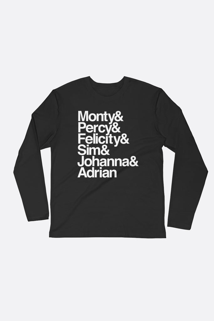 Montague Siblings Ampersand Long Sleeve Fitted Crew | Mackenzi Lee