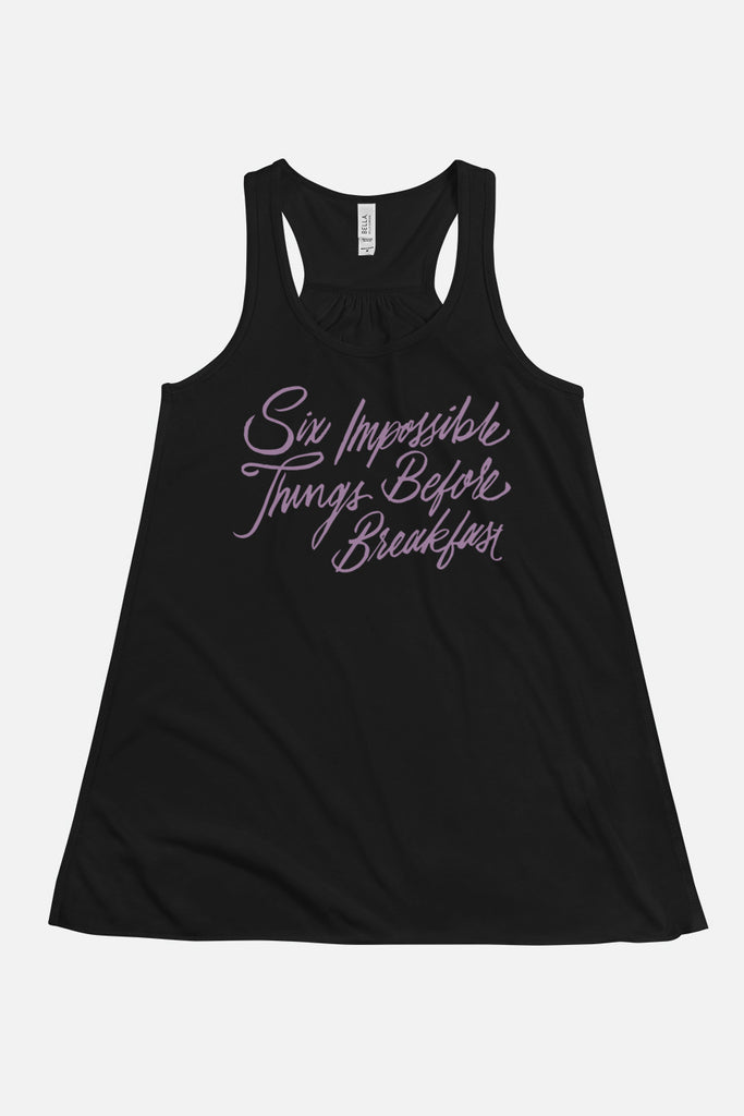 Six Impossible Things Fitted Racerback Tank | Alice in Wonderland